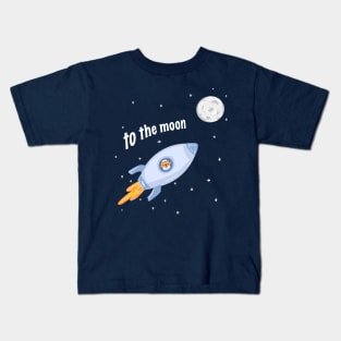 Shiba Inu to the Moon Kids T-Shirt